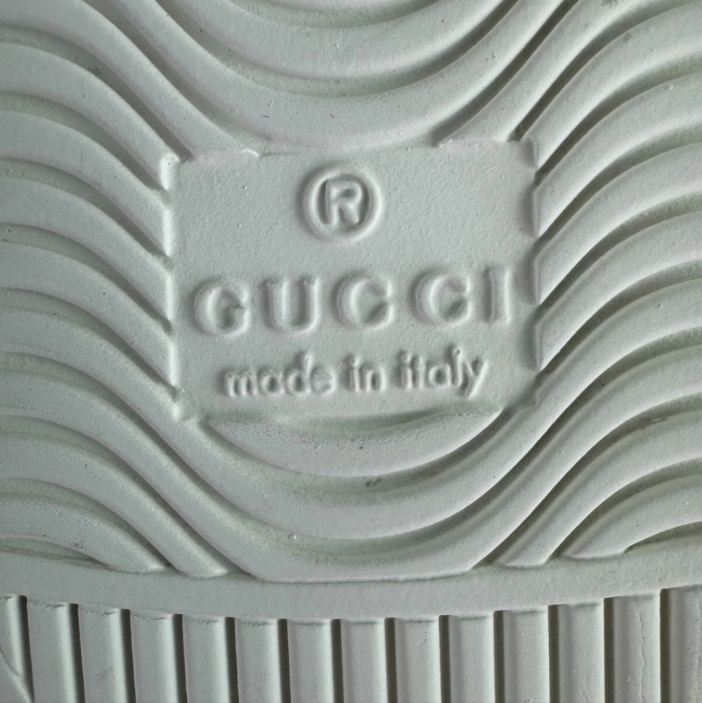 Gucci Auth Women  8.5 US 38.5 EU White Leather Web Arrow Ace Sneakers Shoes - Picture 7 of 9